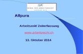 1 Allpura  Arbeitszeit/ Zeiterfassung 13. Oktober 2014.