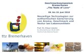 Bäckerei- und GetreidetechnologieBioverfahrenstechnik/Lebensmitteltechnologie Geschmackssymposium Bremerhaven „The Taste of Love“ 09. bis 10. Juni 2010.
