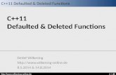 C++11 Defaulted & Deleted Functions  / 48 C++11 Defaulted & Deleted Functions Detlef Wilkening .