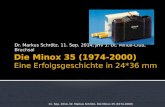 Dr. Markus Schrötz, 11. Sep. 2014, JHV 1. Dt. Minox-Club, Bruchsal 11. Sep. 2014, Dr. Markus Schrötz, Die Minox 35 (1974-2000)
