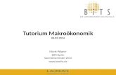 BiTS: Tutorium Makroökonomik, 06.05.14 1 Tutorium Makroökonomik 06.05.2014 Nicole Wägner BiTS Berlin Sommersemester 2014 .