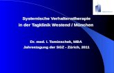 Systemische Verhaltenstherapie in der Tagklinik Westend / München Dr. med. I. Tominschek, MBA Jahrestagung der SGZ - Zürich, 2011.