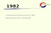 Kreisjugendring Bad Kreuznach e.V.  Gründungsversammlung am 22.11.1982  Günter Kistner wird 1. Vorsitzender 1982.