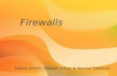 Firewalls Saskia Schild, Manuel Grbac & Nerma Taletovic.