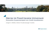 Sterne im Fixed Income Universum Sinnvolles Zusammenspiel von Credit Assetklassen Jürgen H. Müller, Senior Fondsmanager Credits.