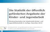 Die Statistik der öffentlich geförderten Angebote der Kinder- und Jugendarbeit Musterpräsentation der Arbeitsstelle Kinder- und Jugendhilfestatistik (2.