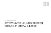 BVMW UNTERNEHMER-TREFFEN CHEMIE, PHARMA & LACKE 27. November 2014.