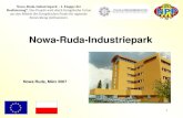 1 Nowa-Ruda-Industriepark – I. Etappe der Realisierung”. Das Projekt wird durch Europäische Union aus den Mitteln des Europäischen Fonds für regionale.