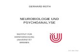 NEUROBIOLOGIE UND PSYCHOANALYSE INSTITUT FÜR HIRNFORSCHUNG UNIVERSITÄT BREMEN GERHARD ROTH  G. Roth, 2014.