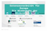 Datensouveränität für Europa Die Wiederkehr der Diskretion 2014 - by K3112.com GmbH Daten Assistance Europa e.V. K3112.com Verschlüsselungs Technologie.