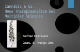 Cannabis & Co. Neue Therapieansätze bei Multipler Sklerose Manfred Fankhauser Davos, 5. Februar 2015.