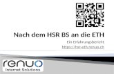 Ein Erfahrungsbericht .  HSR Bachelor: HS09 - FS12  ETH Master: HS12 - jetzt  FS11 – jetzt ◦ Gründung Renuo GmbH ◦ 4 Mitarbeiter.