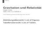 Gravitation und Relativität Holger Göbel ISBN: 978-3-11-034426-4 © 2014 Oldenbourg Wissenschaftsverlag GmbH, München Abbildungsübersicht / List of Figures.