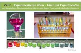 Experimentieren üben – Üben mit Experimenten W3 : Experimentieren üben – Üben mit Experimenten am Beispiel des Themenbereichs Säuren und Basen / saure.