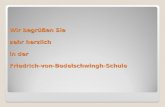 Wir begrüßen Sie sehr herzlich in der Friedrich-von-Bodelschwingh-Schule.