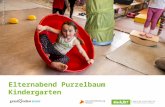 Elternabend Purzelbaum Kindergarten. Was ist "Purzelbaum Kindergarten"? Projekt zur Förderung vielseitiger Bewegungsmöglichkeiten und gesunder Ernährung.