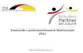Endrunde Landeswettbewerb Mathematik 2011 holger.wendlandt@t-online.hu.
