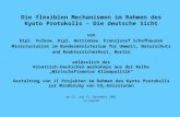 Die flexiblen Mechanismen im Rahmen des Kyoto Protokolls – Die deutsche Sicht von Dipl. Volksw. Dipl. Betriebsw. Franzjosef Schafhausen Ministerialrat.