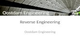 Reverse Engineering Oostdam Engineering. Reverse Engineering (anhand eines Objektes den Entwurf ¼berpr¼fen) Objekt Scan Punktwolke Entwurf (CAD ) Oostdam