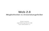 Web 2.0 Möglichkeiten & Anwendungsfelder Robert Handrow Jugendbildungsreferent AdB Haus Steinstraße e.V.