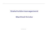 Autor: Manfred Kricke Stakeholdermanagement Manfred Kricke.