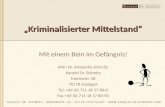 „Kriminalisierter Mittelstand“ Mit einem Bein im Gefängnis! RAin Dr. Alexandra Schmitz Kanzlei Dr. Schmitz Marienstr. 48 70178 Stuttgart Tel. +49 (0) 711.