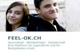 FEEL-OK.CH Gesundheit - Wohlbefinden - Gesellschaft Eine Plattform für Jugendliche und für Multiplikator/- innen.
