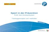 Sport in der Prävention Profil: Herz-Kreislaufsystem Trainingsprinzipien und -methoden 322 P-HKS Folie 2007 Ausdauertraining - Folie 1.