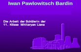 Iwan Pawlowitsch Bardin. Problemfragen Iwan Pawlowitsch Bardin - sowjetischer Wissenschaftler und Metallurg, Mitglied der Akademie der Wissenschaften.