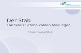 Der Stab Landkreis Schmalkalden-Meiningen Stabsraum/Stab.