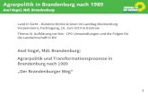 1 Land in Sicht – Bündnis 90/Die Grünen im Landtag Mecklenburg Vorpommern, Fachtagung, 18. Juni 2014 in Güstrow Thema III. Aufklärung tut Not - LPG-Umwandlungen.