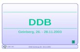 LSR f. OÖ DDB Geinberg 26.- 28.11.2003 DDB Geinberg, 26. - 28.11.2003.