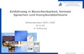 Michael Kortenjan 1 HEINZ NIXDORF INSTITUT Universität Paderborn Algorithmen und Komplexität Einführung in Berechenbarkeit, formale Sprachen und Komplexitätstheorie.