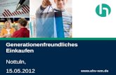 Generationenfreundliches Einkaufen  Nottuln, 15.05.2012.