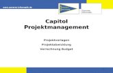 1 Capitol Projektmanagement Projektvorlagen Projektabwicklung Verrechnung Budget.
