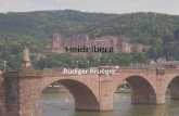 Heidelberg Rüdiger Krueger. 1196 - Erste urkundliche Erwahnung Heidelbergs.