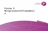 Forum 5 Mitgliedschaftsmodelle. Ablauf 1.Was verstehen wir unter Mitgliedschaftsmodellen (Einordnung durch Christoph Becker) 2.Übersicht zu den Projekten.