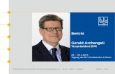 Bundesverband Deutscher Versicherungskaufleute e.V. Bonn – Berlin – Brüssel© BVK – 2014 Bericht Gerald Archangeli Vizepräsident BVK 22. – 23.1.2014 Tagung.