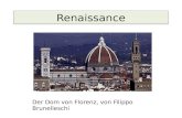 Renaissance Der Dom von Florenz, von Filippo Brunelleschi.