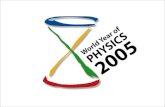WYP 2005 Dienstbesprechung Graz 30.01.2004 Weltjahr der Physik  Anlass: 100 Jahre seit Einsteins bahnbrechenden Arbeiten  Zweck: Öffentliches Bewusstsein.