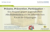 Hilfen für junge Menschen Ein Projekt gegen jugendlichen Alkoholmissbrauch im öffentlichen Raum in Göppingen Durchgeführt durch Madlen Wagner & Katrin.