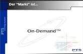 On-Demand™ Der “Markt” ist... Demo Modus: mit Hilfe von Grafiken, Sound (Sprache), Text und Animationen werden Lernsequenzen in Folge abgespielt - ähnlich.