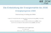 Die Entwicklung der Energiemärkte bis 2030 Energieprognose 2009 Untersuchung im Auftrag des BMWi Institut für Energiewirtschaft und Rationelle Energieanwendung.