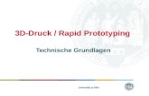 3D-Druck / Rapid Prototyping Technische Grundlagen
