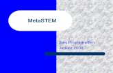 MetaSTEM 2tes Projekttreffen Januar 2008. Die Menschen des Datenanalyse-Teils im METASTEM-Projekt Thomas VillmannFrank-Michael Schleif Arbeitsgruppe Computational.