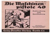Die Maschinenpistole 40 Beschreibung Und Handhabung