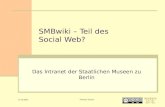 SMBwiki – Teil des Social Web?