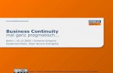 SLAC 2009 - Business Continuity mal ganz pragmatisch - Das Business Continuity Vizualization Toolkit