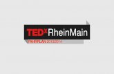 TEDxRheinMain Fahrplan 2013/2014 Teaser