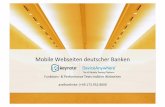 Mobile webseiten deutscher Banken im Test